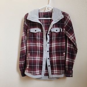 MARMOT hooded flannel